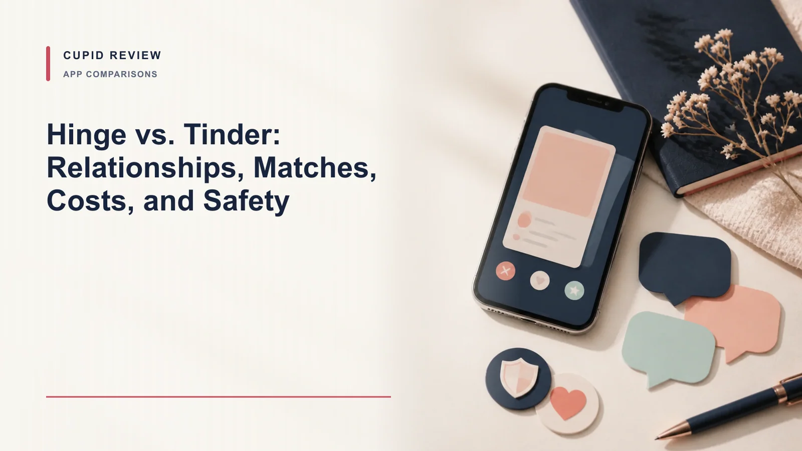 Hinge vs. Tinder: Relationships, Matches, Costs, and Safety — App Comparisons